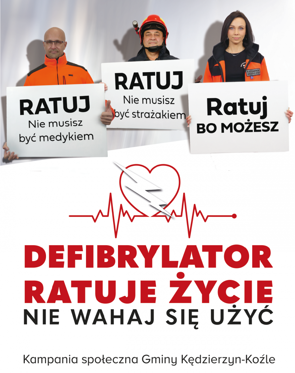 plakat promujący kampanię społeczną „Ratuj bo możesz”